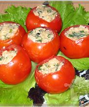 Помидоры с начинкой из сыра