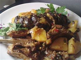Баранина тушеная с овощами