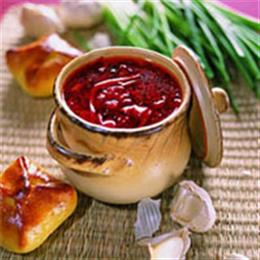 Борщ с рыбой и грибами