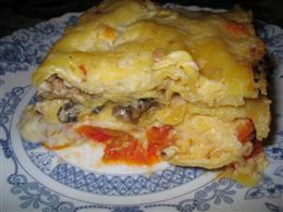 Лазанья с грибами