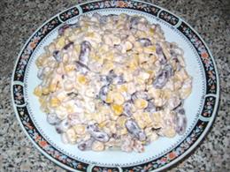 Салат из кукурузы с грибами