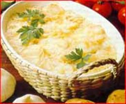 Картошка с курицей по-французски