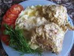 Рыба, запеченная в сливках
